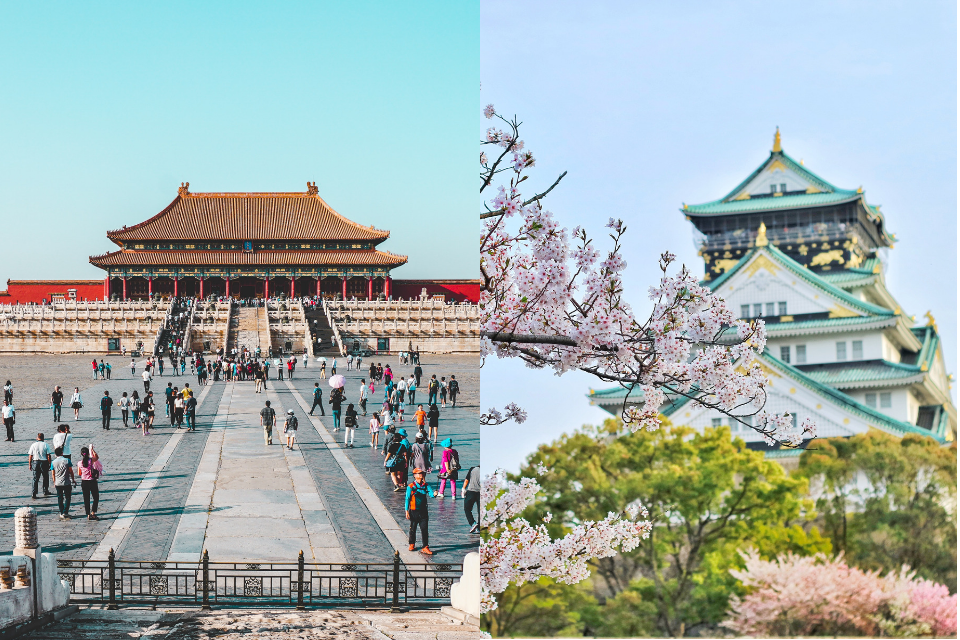 china vs japan tourism